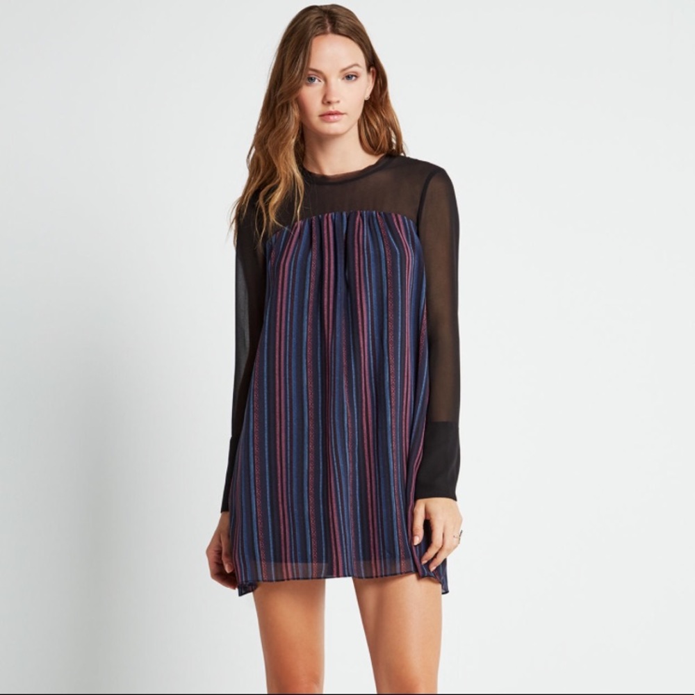 BCBGeneration Striped A-Line Dress